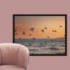 framed-canva morning sea